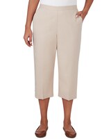 Alfred Dunner® Pull On Button Hem Twill Capri Pant thumbnail number 1