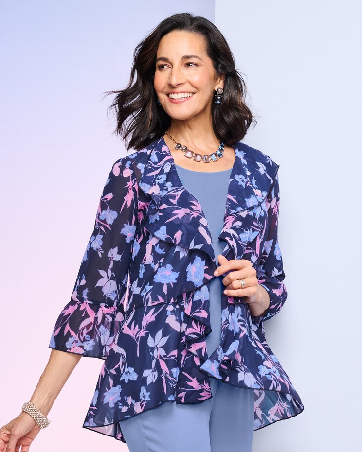 Flirty Floral Spray Jacket image number 1