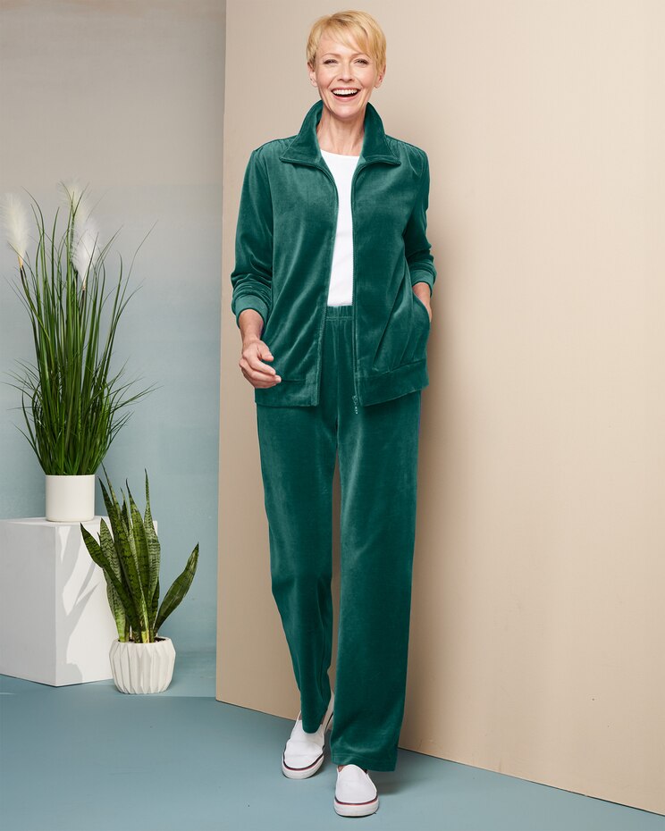 Velour Jacket & Pant Two-Piece Set by D&D Lifestyle™ image number 1