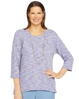 Alfred Dunner® Victoria Falls Texture Knit Top thumbnail number 1