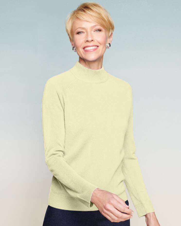 Soft Spun® Acrylic Mock Neck Long Sleeve Sweater image number 1