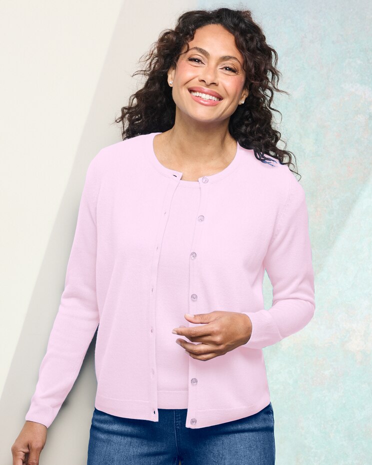Soft Spun™ Button-Front Cardigan image number 1