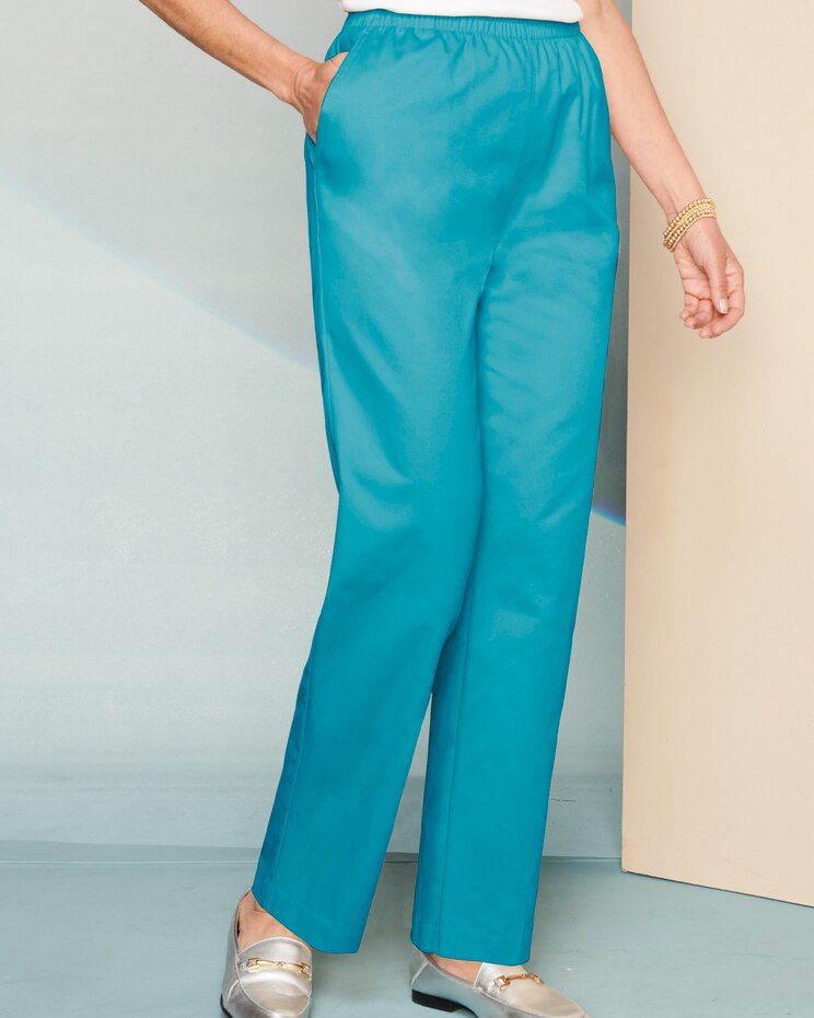 Classic Comfort® Straight Leg Pull-On Pants image number 1
