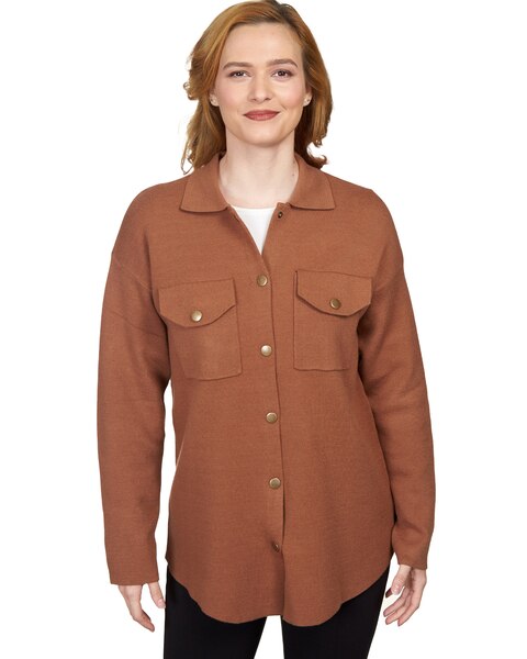 Ruby Rd® Solid Sweater Jacket