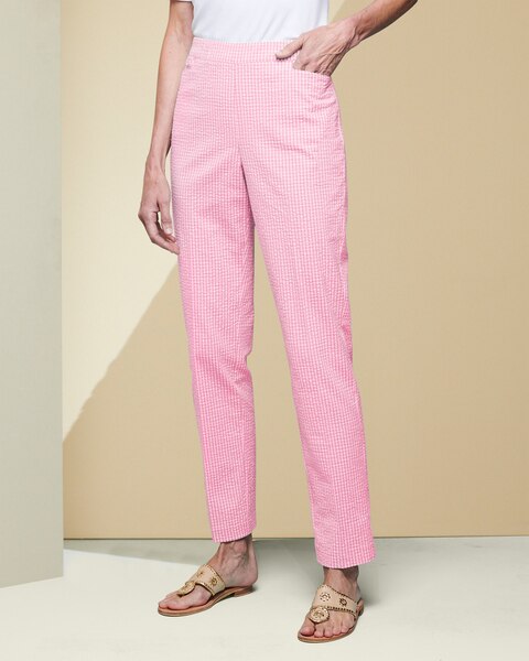 Seersucker Check Pants