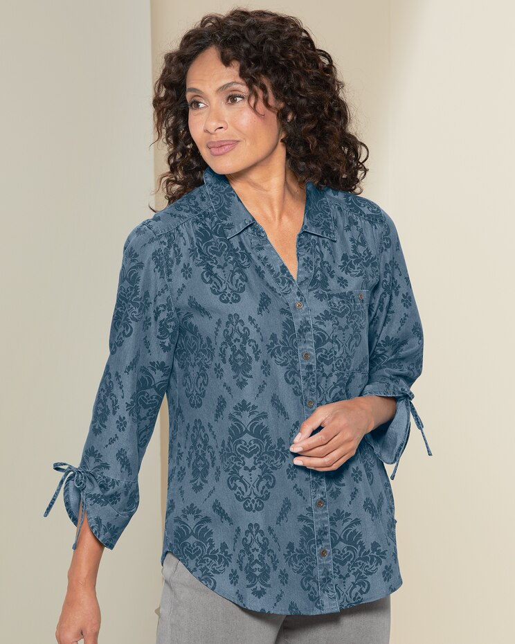 Medallion Tencel Shirt image number 1