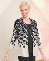 Cascade Leaves 2-fer Cardigan by Alfred Dunner thumbnail number 1