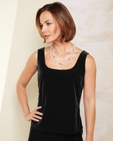 Sequin Trim Velvet Twin Set by Alex Evenings thumbnail number 2