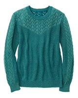 Pointelle Yoke Sweater thumbnail number 3