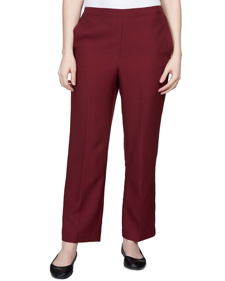 Alfred Dunner® Mulberry Street Herringbone Short Length Pant image number 1