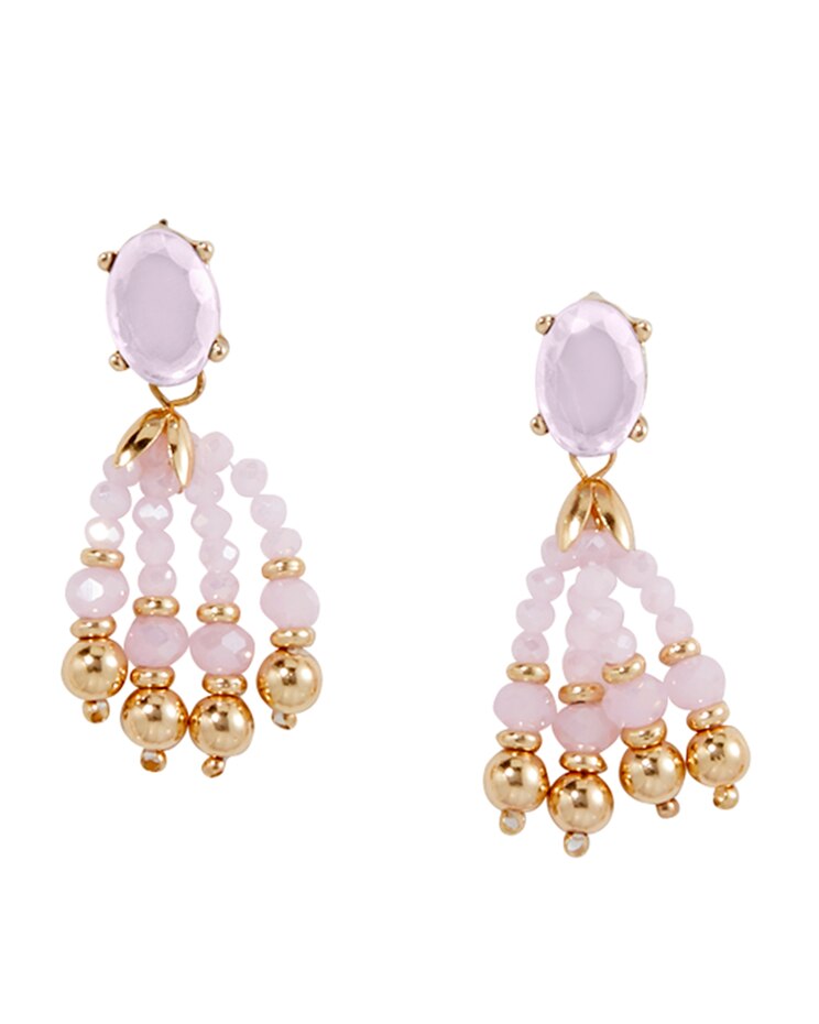 Iridescent Tassel Earrings image number 1