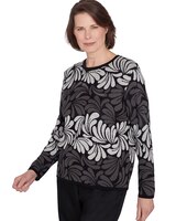 Alfred Dunner® Classics Geometric Ombre Scroll Top thumbnail number 3