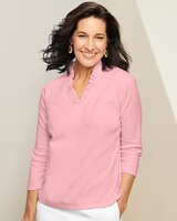 Ruffle Neck Tee thumbnail number 1