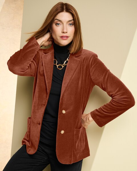 Knit Cord Blazer