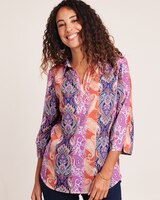 Alfred Dunner® Moody Blues Paisley Medallion Blouse thumbnail number 1