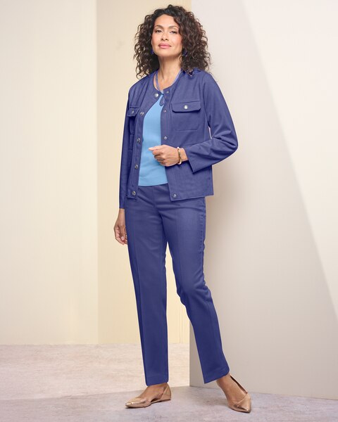 Coco Stretch Microsuede Jacket