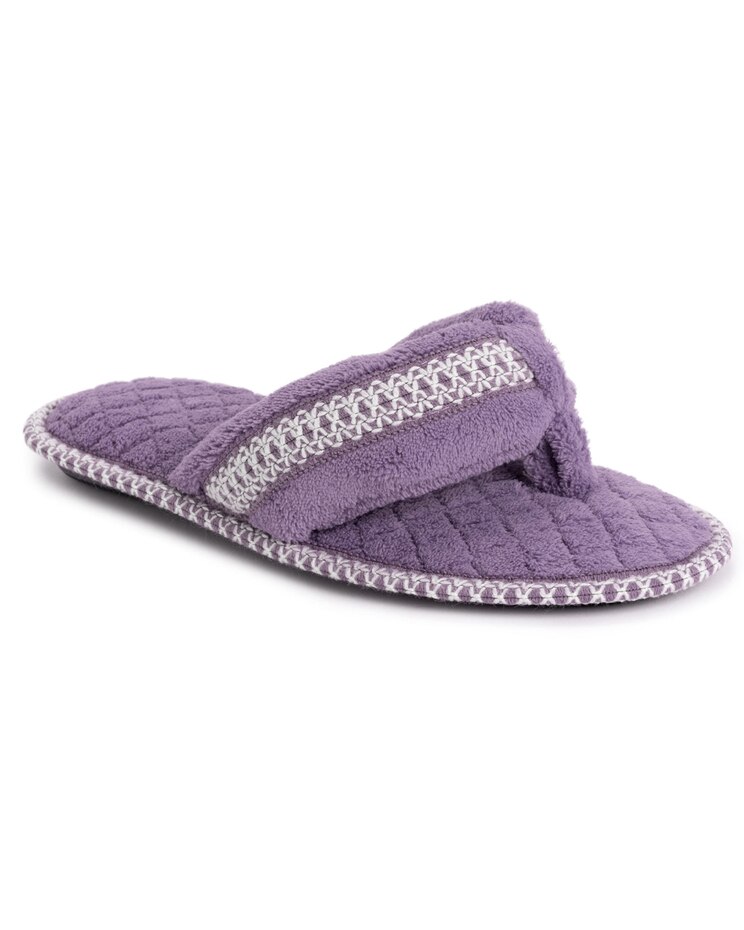 MUK LUKS® Darlene Micro Chenille Thong Slipper image number 1