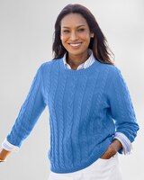 Bayside Cotton Mixed-Cable Pullover thumbnail number 1