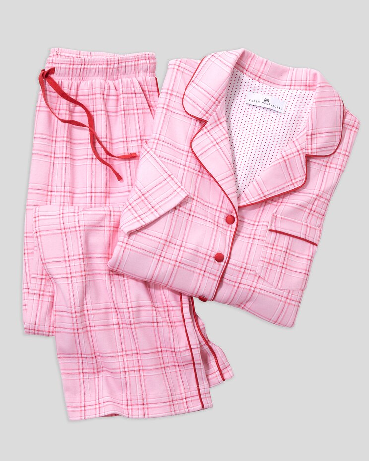 Karen Neuburger® English Beauty Long-Sleeve Girlfriend Pajamas image number 3