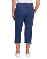 Alfred Dunner® Superstretch Denim Fringe Capri Pant thumbnail number 11