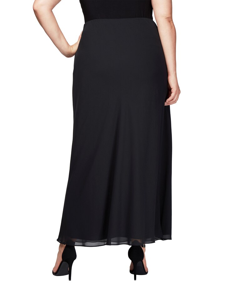 A-Line Long Chiffon Skirt image number 4