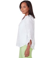 Alfred Dunner® Miami Beach Embroidered Floral Blouse thumbnail number 4