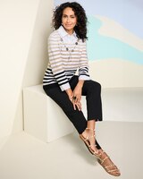 Alfred Dunner Stripe Sweater 2 Fer thumbnail number 2