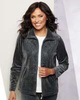 Diamonds And Lace Velour Jacket thumbnail number 1