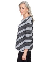 Alfred Dunner® Chevron Stripe Two For One Top thumbnail number 4