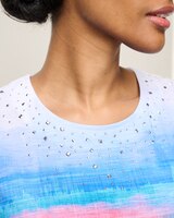 Alfred Dunner Watercolor Stripe Tee thumbnail number 2