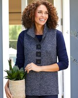 Quilted Melange Vest thumbnail number 1
