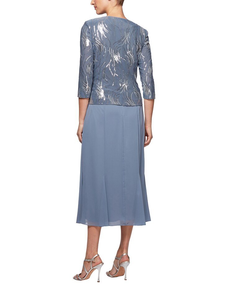 T-length Mock Jacket Dress  image number 3