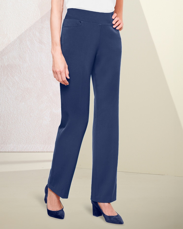 Slimtacular® Bi-Stretch Straight Pants image number 1
