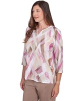 Alfred Dunner® Telluride Classic Geometric Print Tee thumbnail number 3