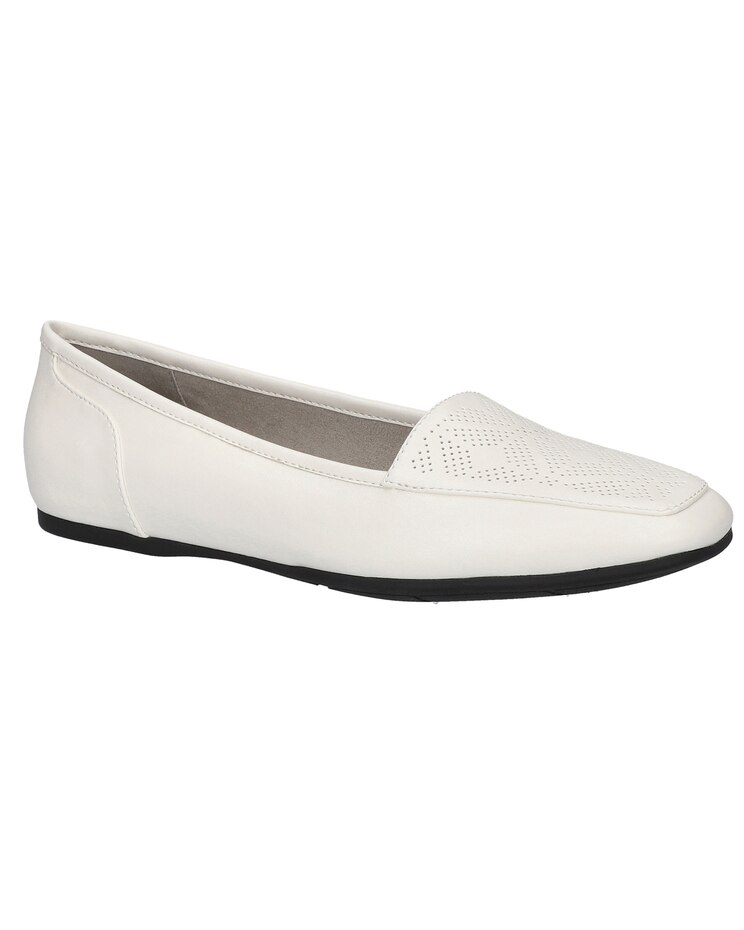Easy Street® Thrill Perf Square Toe Flats image number 1