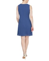 S.L. Fashions Embroidered Soutache Dress with Sheer Yoke thumbnail number 2