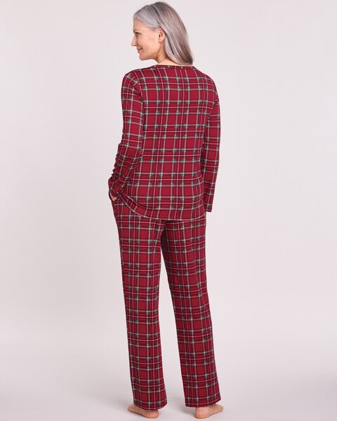 Comfy & Cozy Satin Trim Pajamas