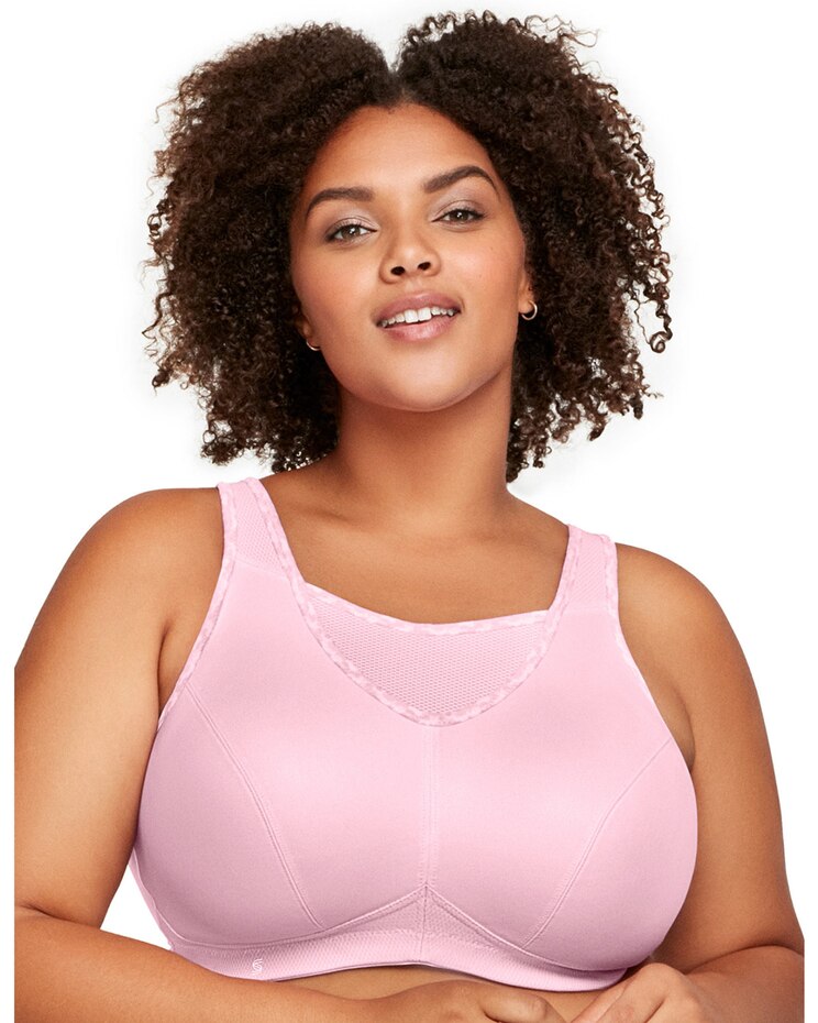 Glamorise Full Figure Plus Size No-Bounce Camisole Sports Bra Wirefree image number 1