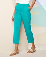 Comfort Stretch Cargo Crop Pants thumbnail number 1