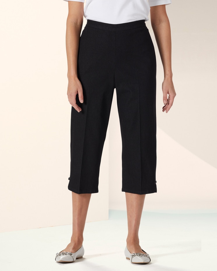 Alfred Dunner Novelty Denim Capris image number 1