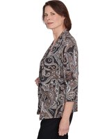 Alfred Dunner® Classics Metallic Paisley Two in One Top thumbnail number 4