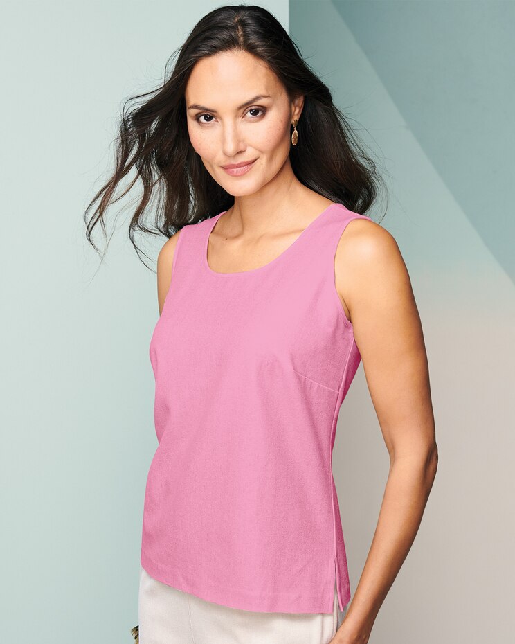 Look-Of-Linen Tank Top image number 1