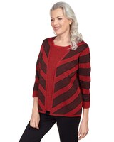 Alfred Dunner® Chevron Stripe Two For One Top thumbnail number 7