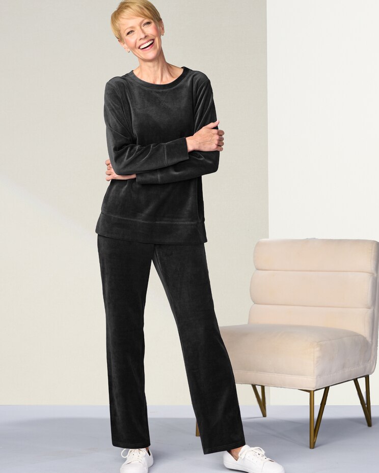 Velour Tunic & Pant Set image number 1