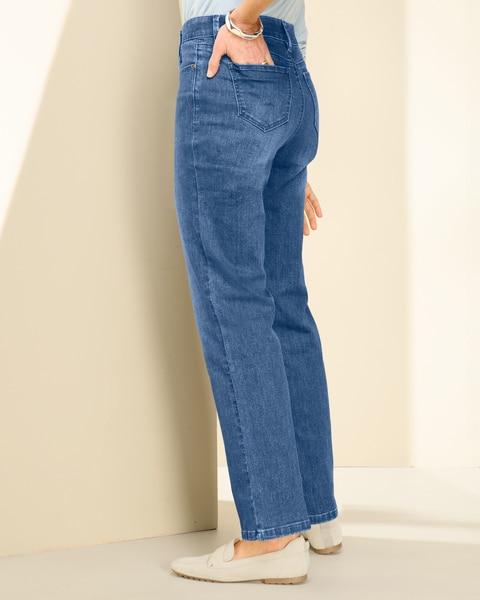 Slimtacular® Dream Jean Zip Front Straight Leg