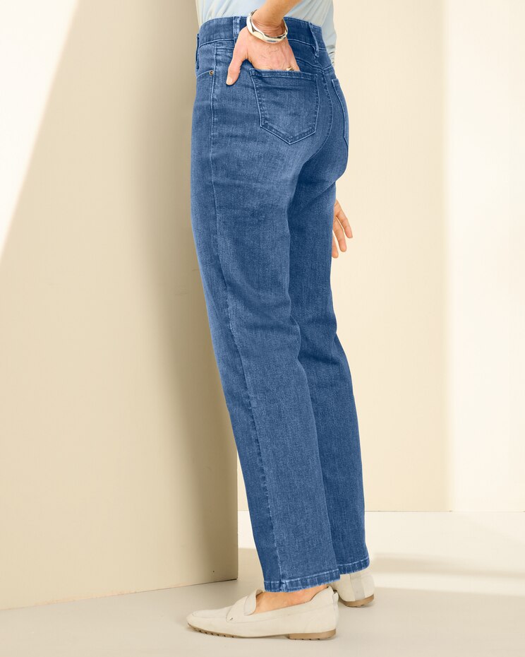 Slimtacular® Dream Jean Zip Front Straight Leg image number 2