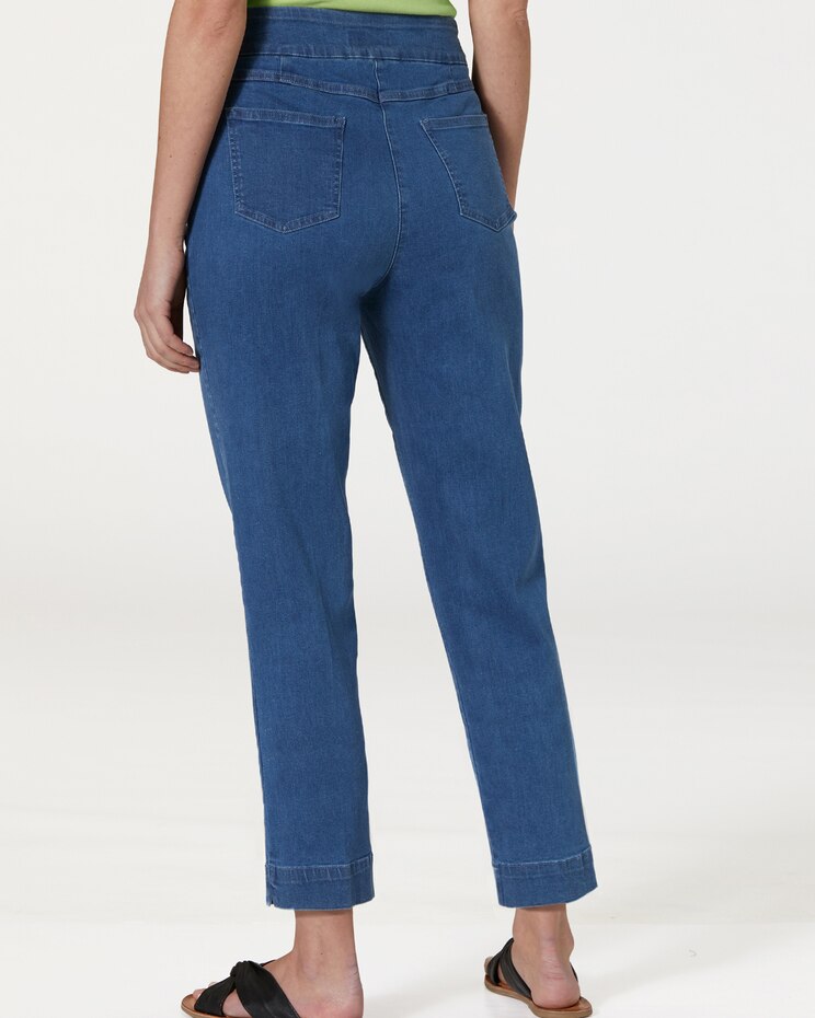 Slimtacular® Ankle Pull-On Denim Jeans image number 2