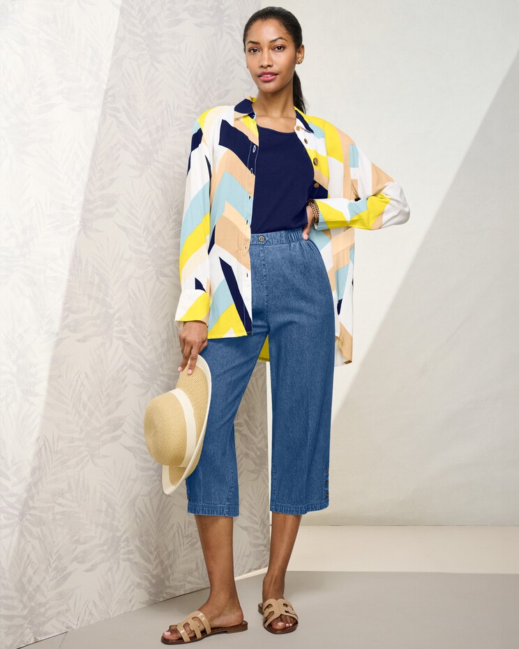 Sunrise Mixed Stripe Top image number 3