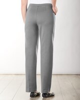 Ponte Stitched Crease Straight Leg Pull-On Pants thumbnail number 3