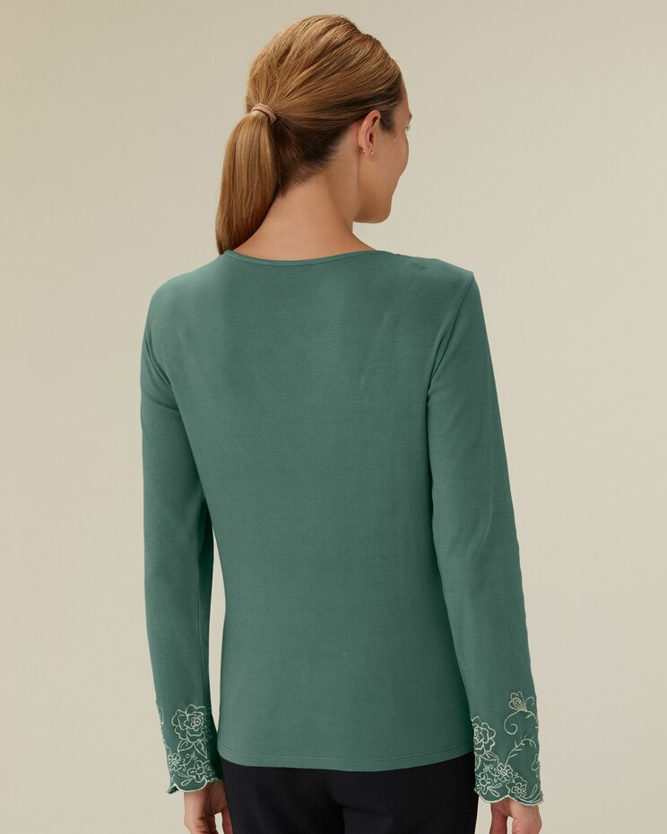 Tonal Embroidered Top image number 2